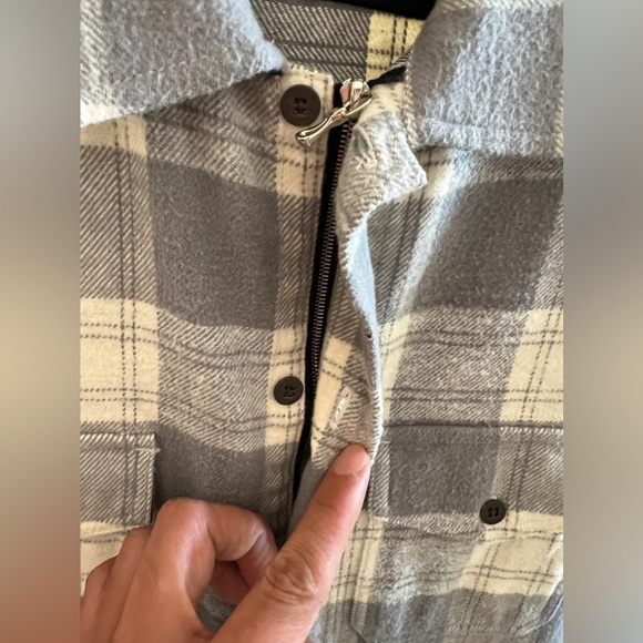 Wings and Horns Button Down Zip Up Shirt - Picture 3 of 5